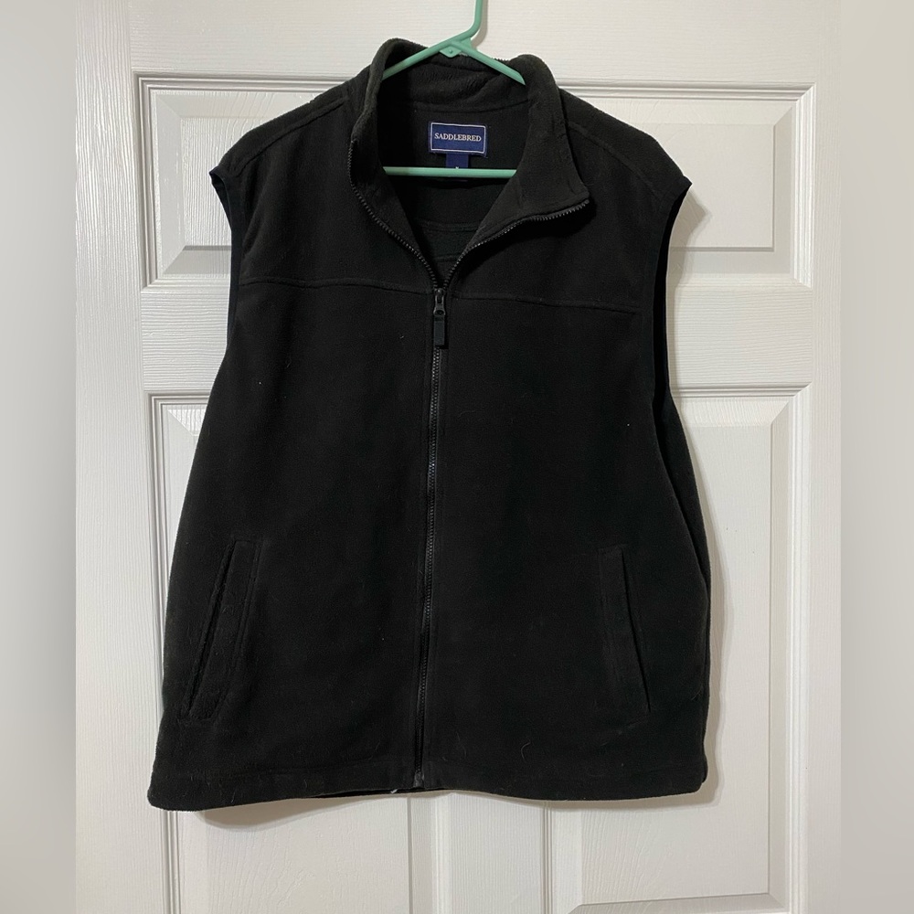 Saddlebred Mens Medium Black Vest